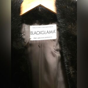 Women's Black Mink Fur Coat